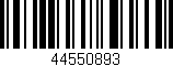 Código de barras (EAN, GTIN, SKU, ISBN): '44550893'