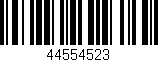 Código de barras (EAN, GTIN, SKU, ISBN): '44554523'