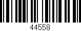 Código de barras (EAN, GTIN, SKU, ISBN): '44558'