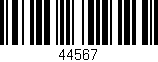 Código de barras (EAN, GTIN, SKU, ISBN): '44567'