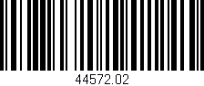 Código de barras (EAN, GTIN, SKU, ISBN): '44572.02'