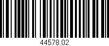 Código de barras (EAN, GTIN, SKU, ISBN): '44578.02'