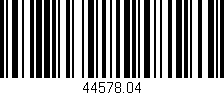 Código de barras (EAN, GTIN, SKU, ISBN): '44578.04'