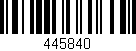 Código de barras (EAN, GTIN, SKU, ISBN): '445840'