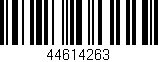 Código de barras (EAN, GTIN, SKU, ISBN): '44614263'