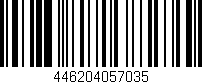 Código de barras (EAN, GTIN, SKU, ISBN): '446204057035'