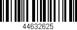 Código de barras (EAN, GTIN, SKU, ISBN): '44632625'