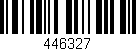 Código de barras (EAN, GTIN, SKU, ISBN): '446327'