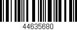 Código de barras (EAN, GTIN, SKU, ISBN): '44635680'