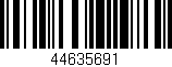 Código de barras (EAN, GTIN, SKU, ISBN): '44635691'