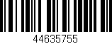 Código de barras (EAN, GTIN, SKU, ISBN): '44635755'