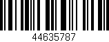 Código de barras (EAN, GTIN, SKU, ISBN): '44635787'