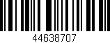 Código de barras (EAN, GTIN, SKU, ISBN): '44638707'