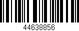 Código de barras (EAN, GTIN, SKU, ISBN): '44638856'