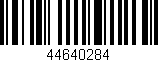 Código de barras (EAN, GTIN, SKU, ISBN): '44640284'