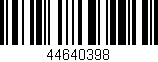 Código de barras (EAN, GTIN, SKU, ISBN): '44640398'