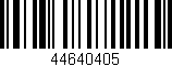 Código de barras (EAN, GTIN, SKU, ISBN): '44640405'