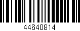 Código de barras (EAN, GTIN, SKU, ISBN): '44640814'