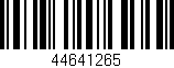 Código de barras (EAN, GTIN, SKU, ISBN): '44641265'