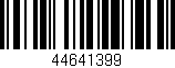 Código de barras (EAN, GTIN, SKU, ISBN): '44641399'