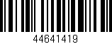 Código de barras (EAN, GTIN, SKU, ISBN): '44641419'