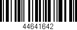 Código de barras (EAN, GTIN, SKU, ISBN): '44641642'