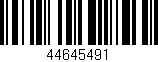 Código de barras (EAN, GTIN, SKU, ISBN): '44645491'