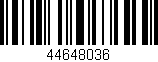 Código de barras (EAN, GTIN, SKU, ISBN): '44648036'
