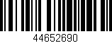 Código de barras (EAN, GTIN, SKU, ISBN): '44652690'
