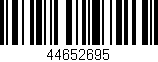 Código de barras (EAN, GTIN, SKU, ISBN): '44652695'