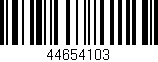 Código de barras (EAN, GTIN, SKU, ISBN): '44654103'