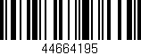 Código de barras (EAN, GTIN, SKU, ISBN): '44664195'
