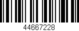 Código de barras (EAN, GTIN, SKU, ISBN): '44667228'