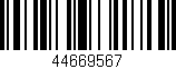Código de barras (EAN, GTIN, SKU, ISBN): '44669567'