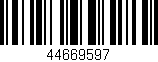 Código de barras (EAN, GTIN, SKU, ISBN): '44669597'