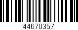 Código de barras (EAN, GTIN, SKU, ISBN): '44670357'