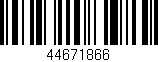 Código de barras (EAN, GTIN, SKU, ISBN): '44671866'