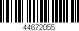 Código de barras (EAN, GTIN, SKU, ISBN): '44672055'