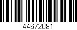 Código de barras (EAN, GTIN, SKU, ISBN): '44672081'