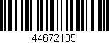 Código de barras (EAN, GTIN, SKU, ISBN): '44672105'