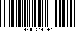 Código de barras (EAN, GTIN, SKU, ISBN): '4468043149661'
