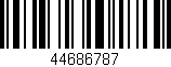 Código de barras (EAN, GTIN, SKU, ISBN): '44686787'
