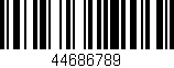 Código de barras (EAN, GTIN, SKU, ISBN): '44686789'