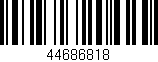 Código de barras (EAN, GTIN, SKU, ISBN): '44686818'