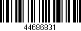 Código de barras (EAN, GTIN, SKU, ISBN): '44686831'