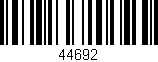 Código de barras (EAN, GTIN, SKU, ISBN): '44692'