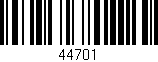 Código de barras (EAN, GTIN, SKU, ISBN): '44701'
