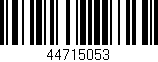 Código de barras (EAN, GTIN, SKU, ISBN): '44715053'