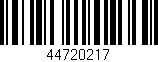 Código de barras (EAN, GTIN, SKU, ISBN): '44720217'