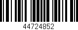 Código de barras (EAN, GTIN, SKU, ISBN): '44724852'